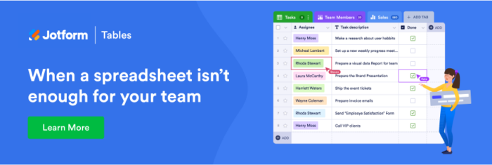 How to use Jotform Tables to manage projects Image-1