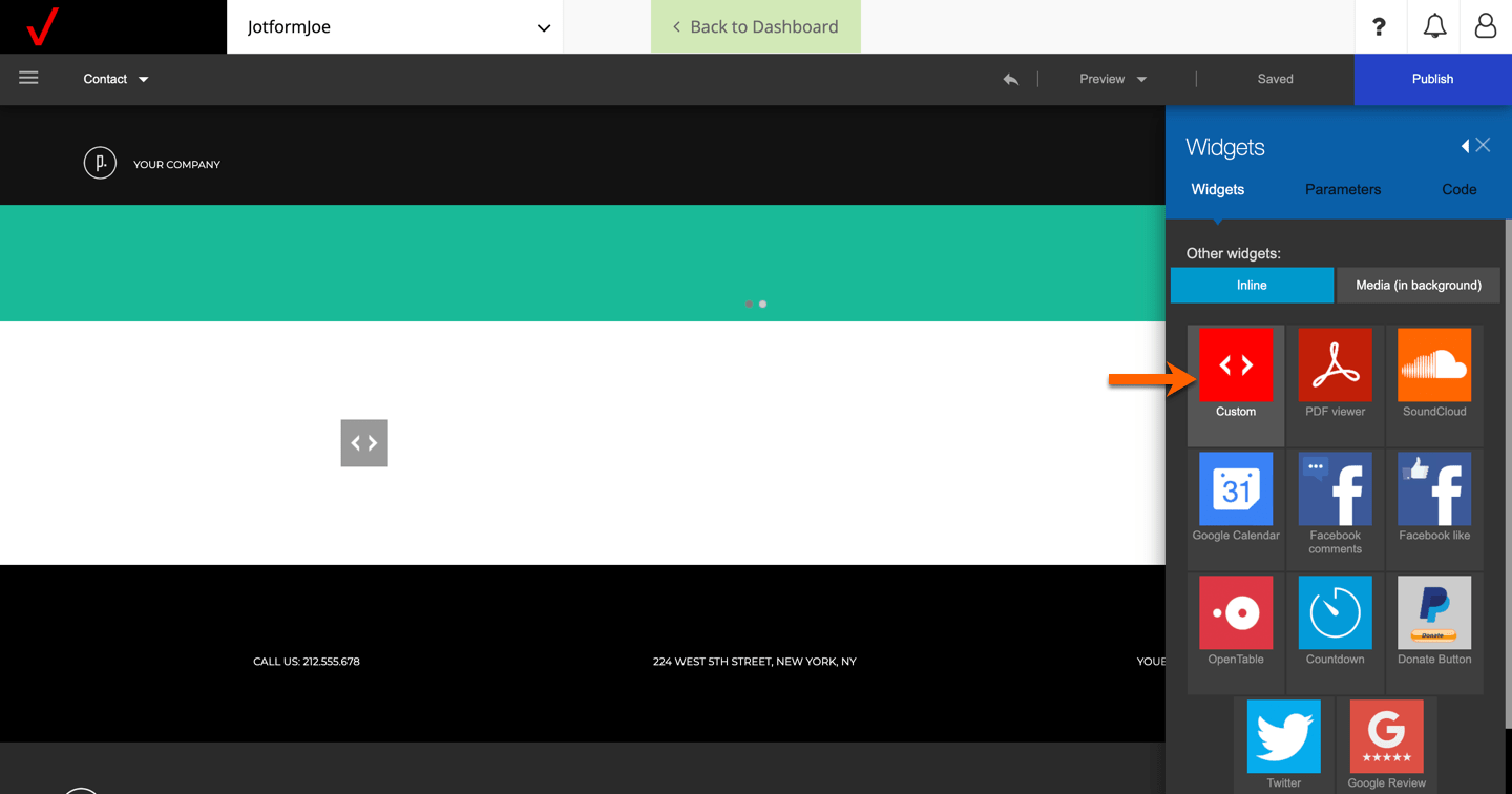 How to Add Forms to Verizon Website Builder Image-5