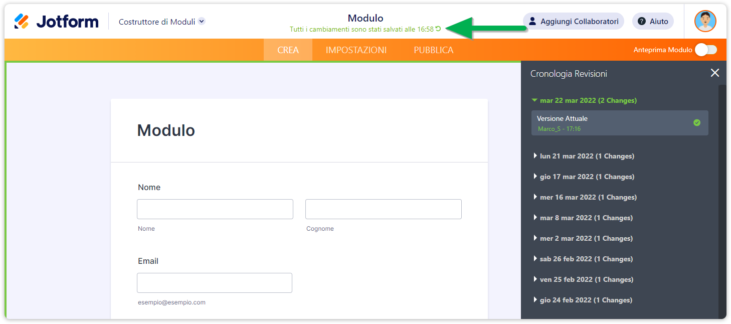 Come Consultare la Cronologia delle Modifiche del Modulo Image-1