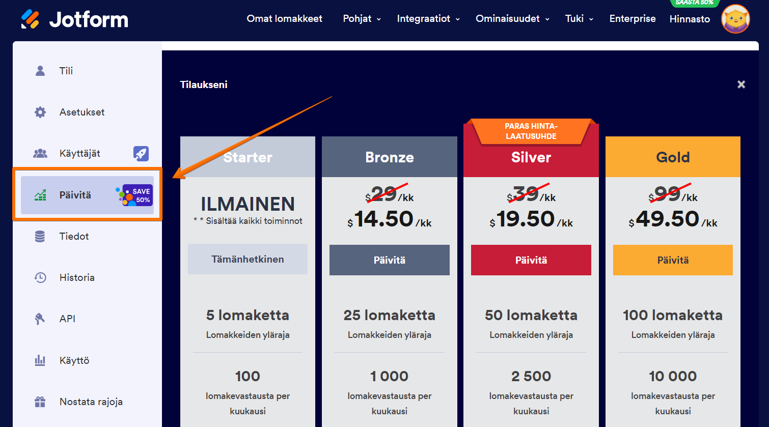 Miten päivittää ja vaihtaa käyttäjätilin käyttäjätasoa Image-2