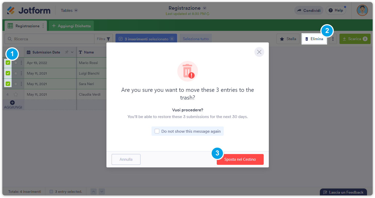 Come Eliminare i Dati delle Compilazioni Image-2