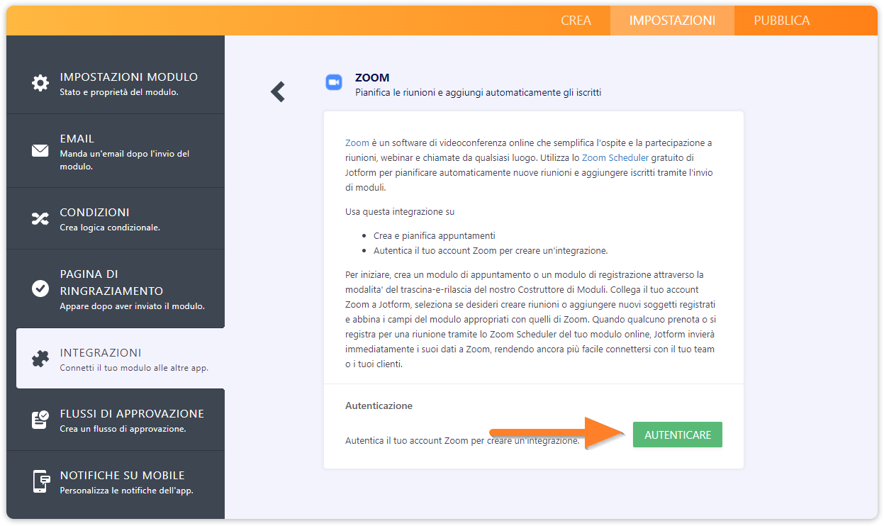 Come Integrare Jotform con Zoom Image-2
