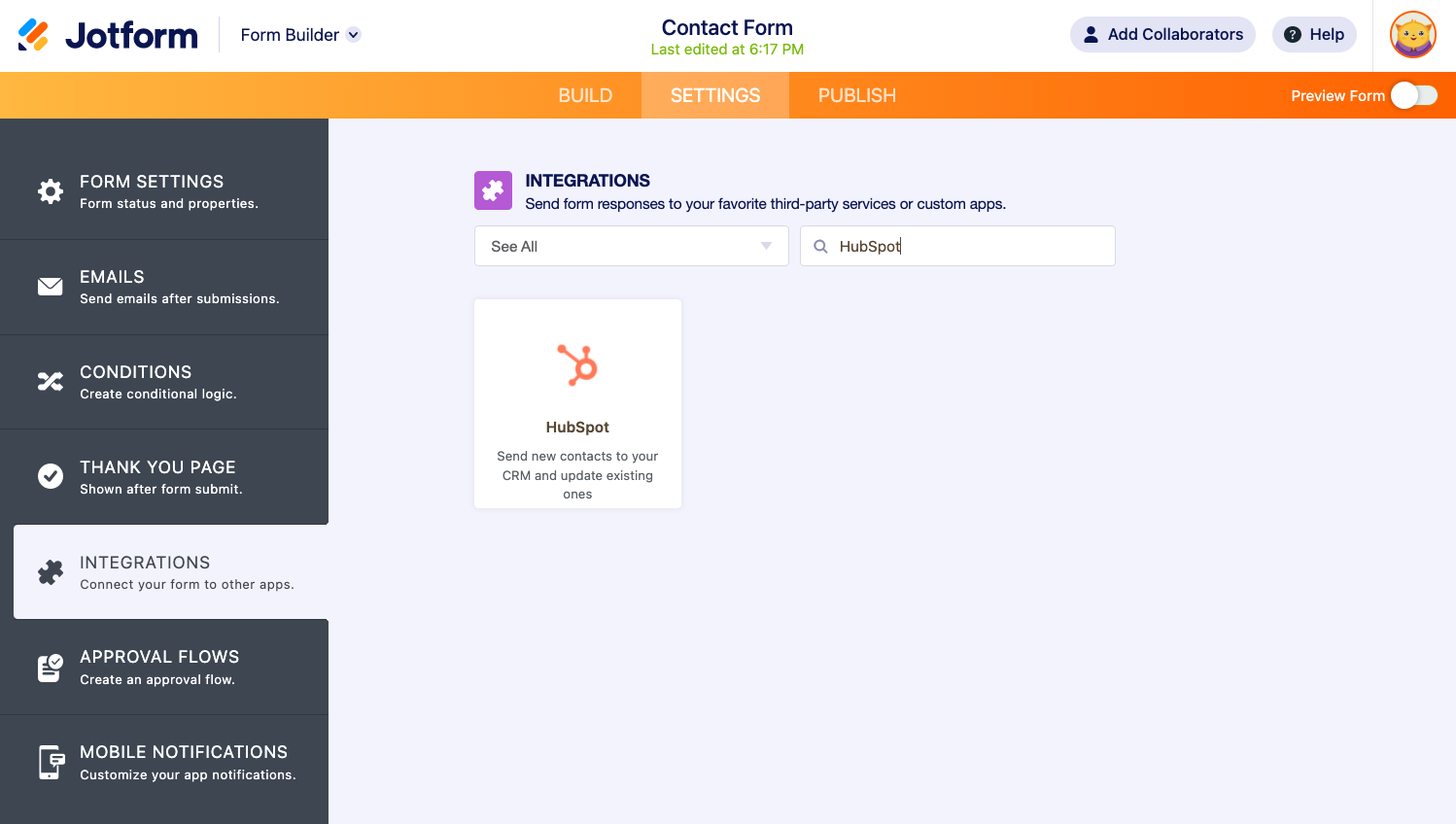 New integration: Get more from HubSpot CRM with Jotform Image-1