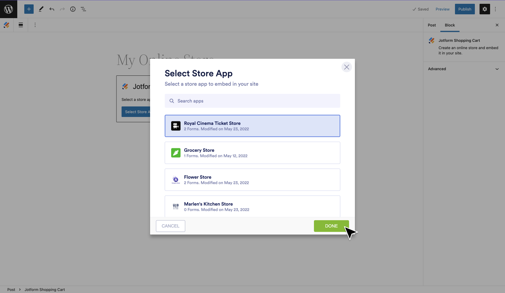 Embed your Jotform store into WordPress with a new plug-in Image-6