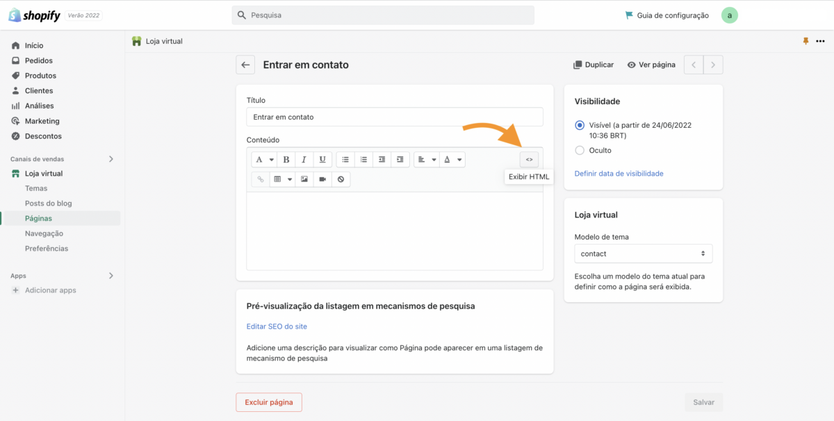 shopify-exibir-html