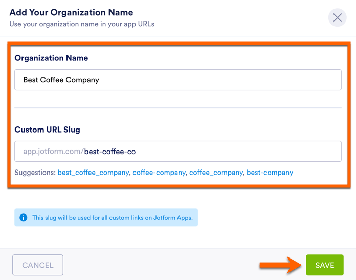 Add-your-organization-name-and-slug