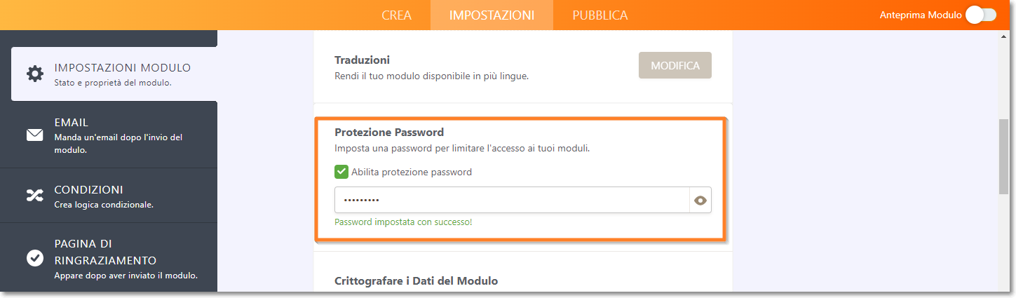 Come Impostare una Password per Proteggere il Modulo Image-2