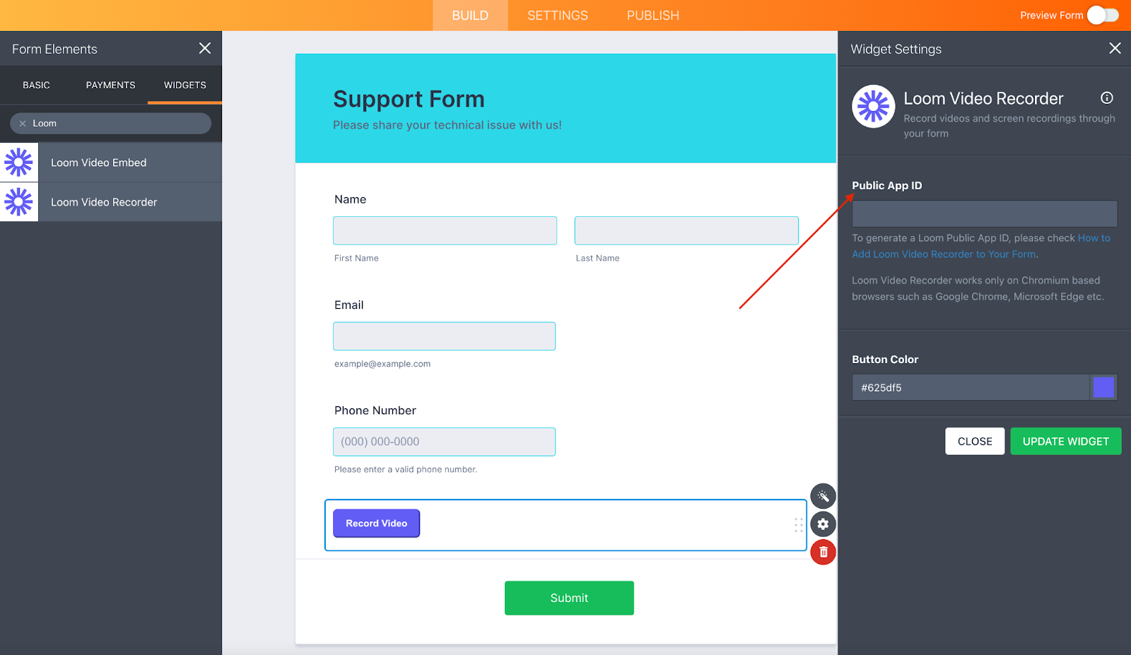 Add Loom videos to your forms with two new widgets Image-6