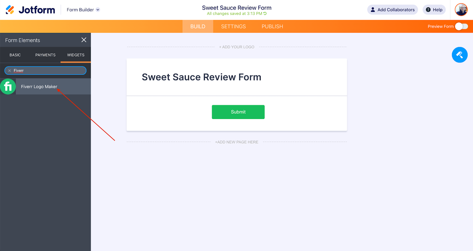 Create a logo in minutes with Jotform’s new Fiverr Logo Maker widget Image-1