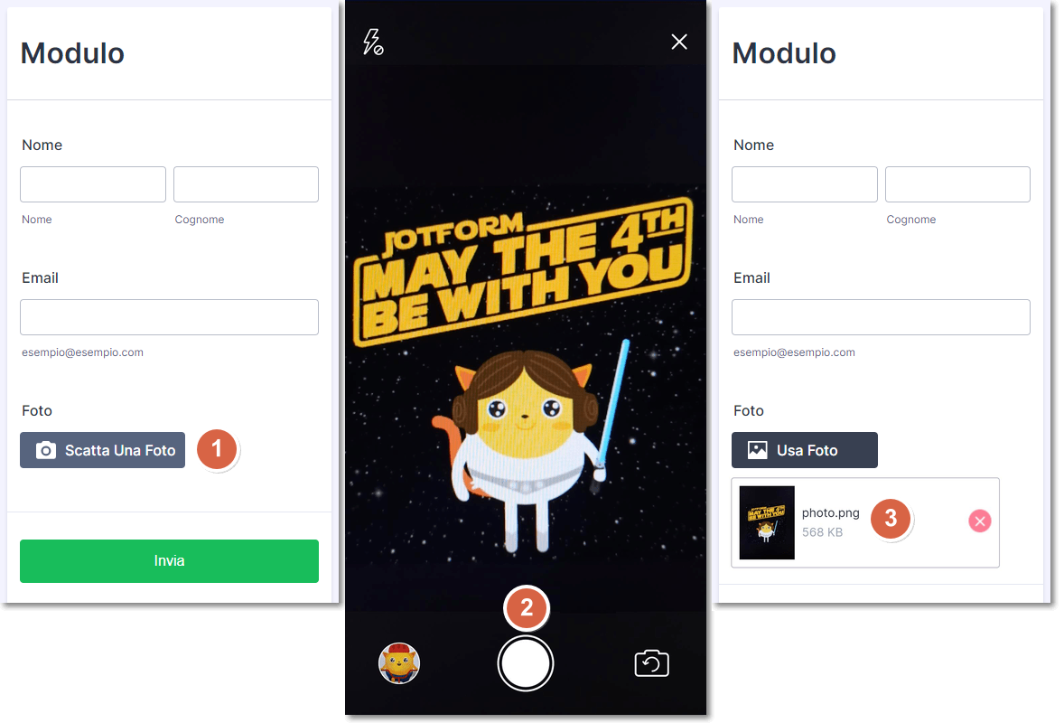 Come Scattare una Foto e Caricarla sulla app Mobile Forms Image-4