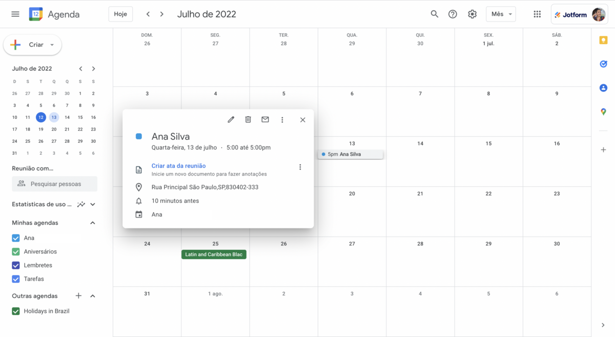 google-agenda-evento