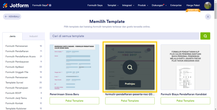 Cara Menggunakan Templat Formulir Image-4