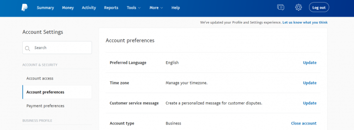 Comment supprimer et fermer un compte PayPal professionnel Image-2