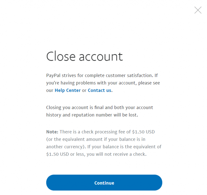 Comment supprimer et fermer un compte PayPal professionnel Image-3