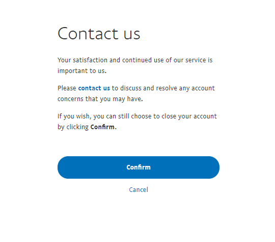 Comment supprimer et fermer un compte PayPal professionnel Image-5