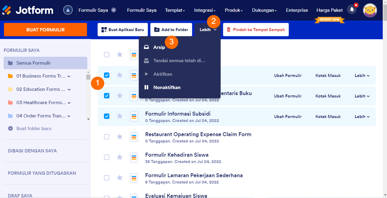 Bagaimana Mengarsipkan Formulir? Image-1