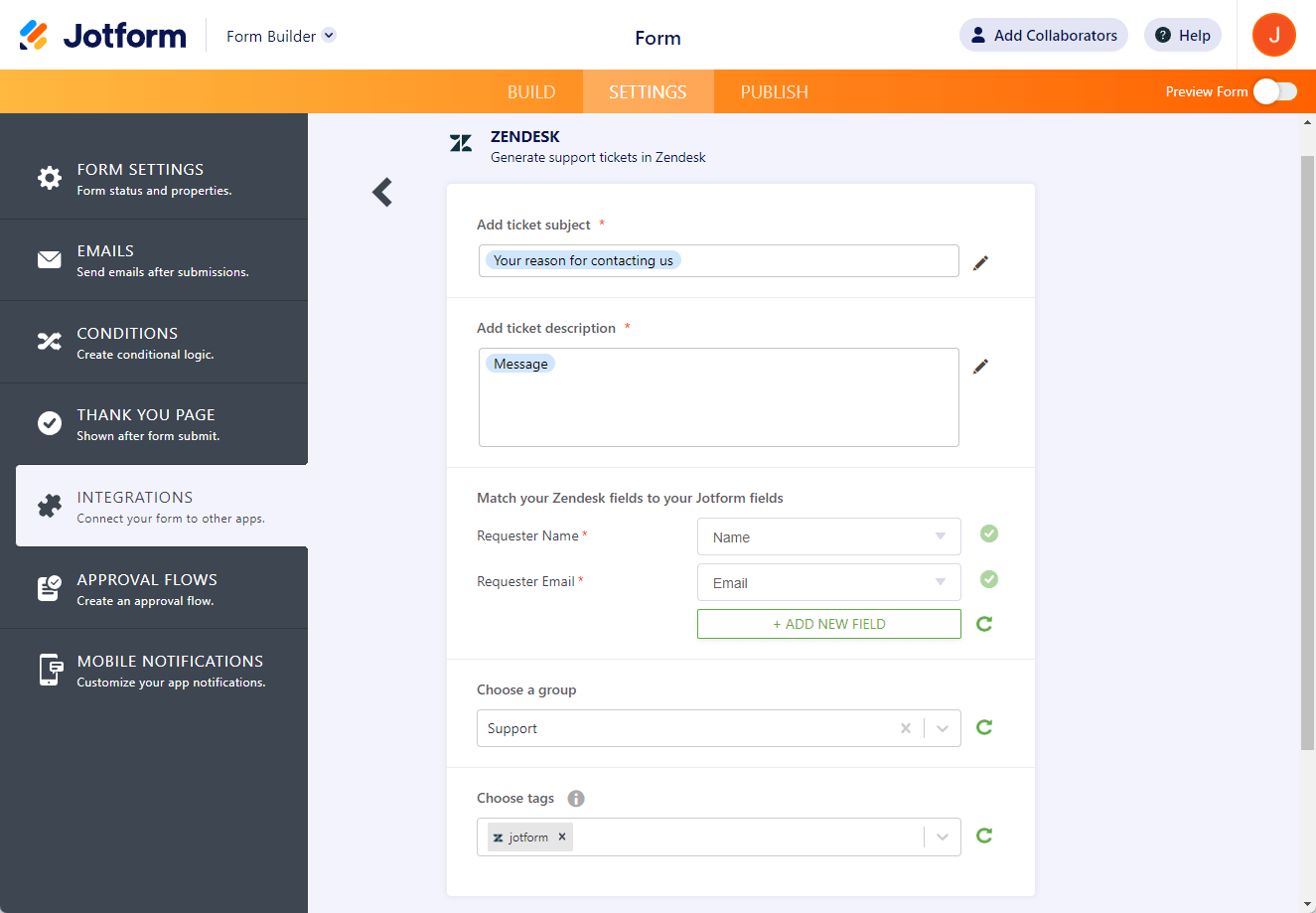 jotform-integrations-zendesk-set-up-options