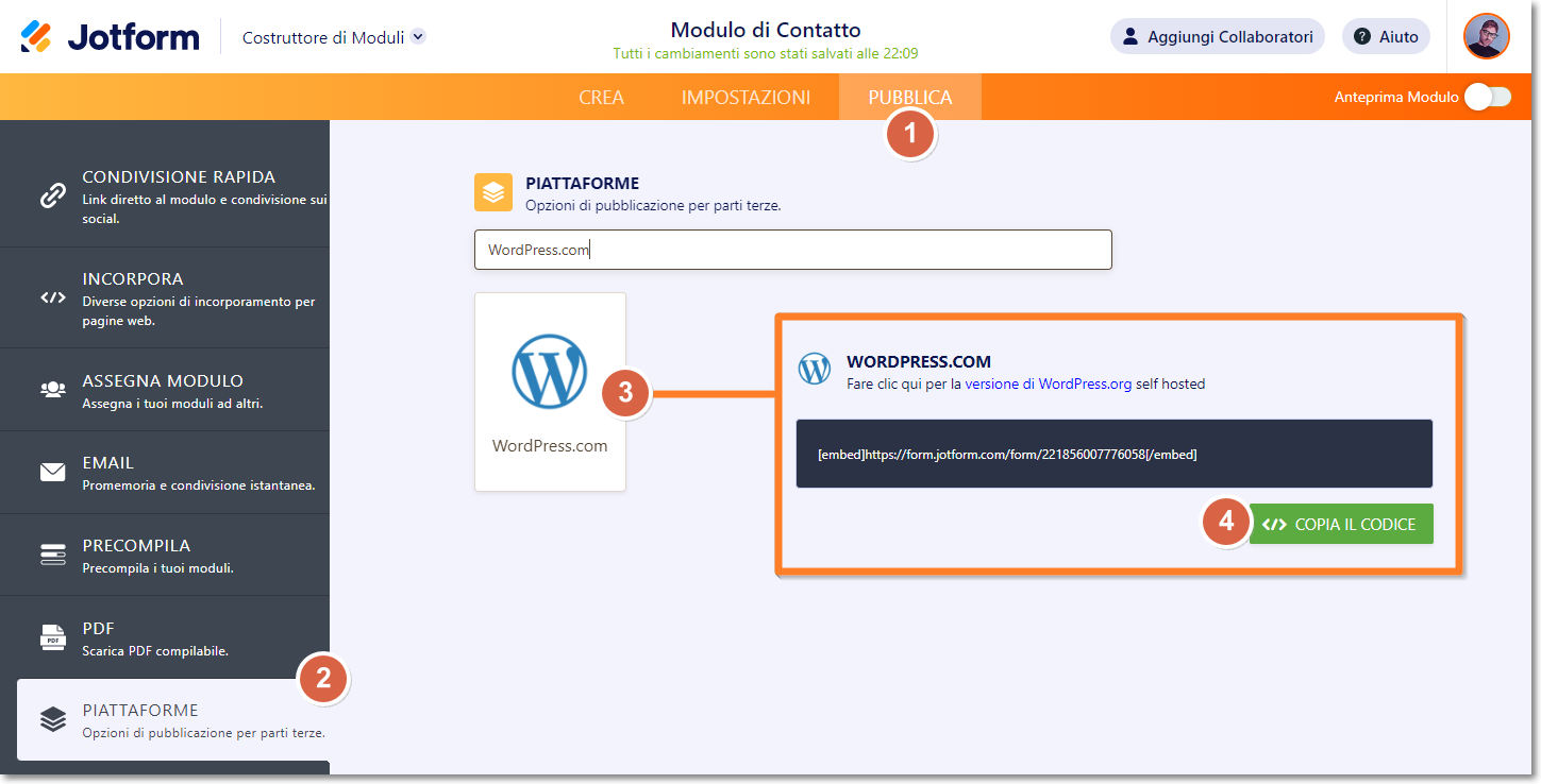 Come Incorporare i Tuoi Moduli in WordPress Image-12