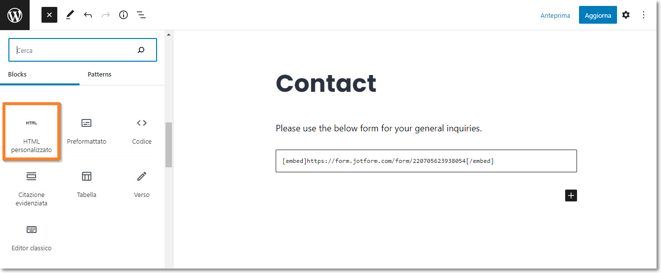 Come Incorporare i Tuoi Moduli in WordPress Image-13