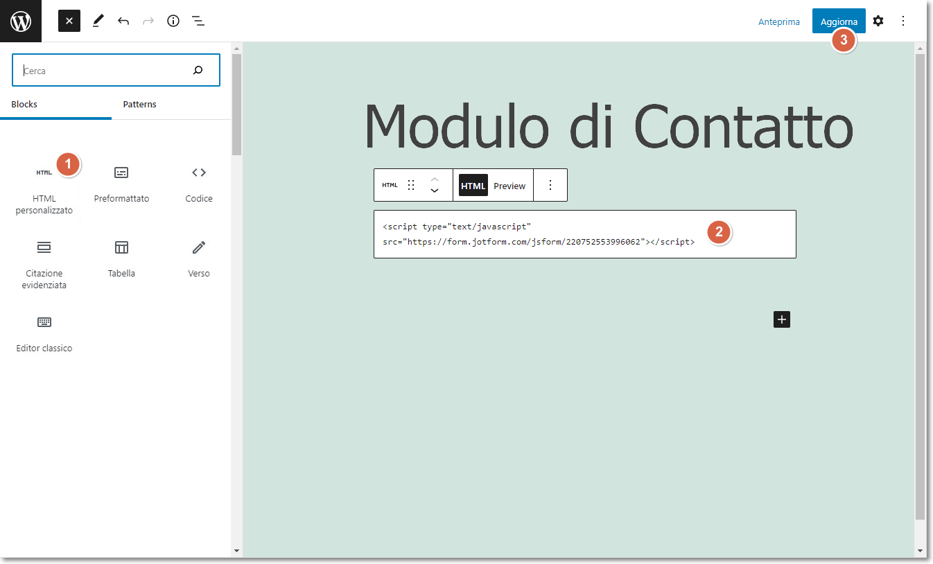 Come Incorporare i Tuoi Moduli in WordPress Image-11
