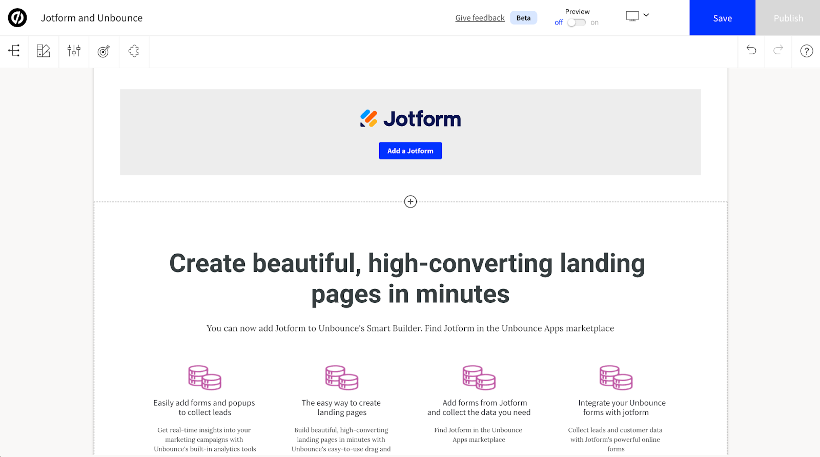 Embed Jotform into the new Unbounce Smart Builder Image-3