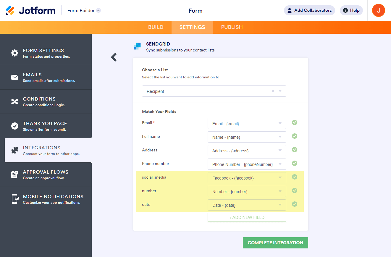 jotform-integrations-sendgrid-match-fields