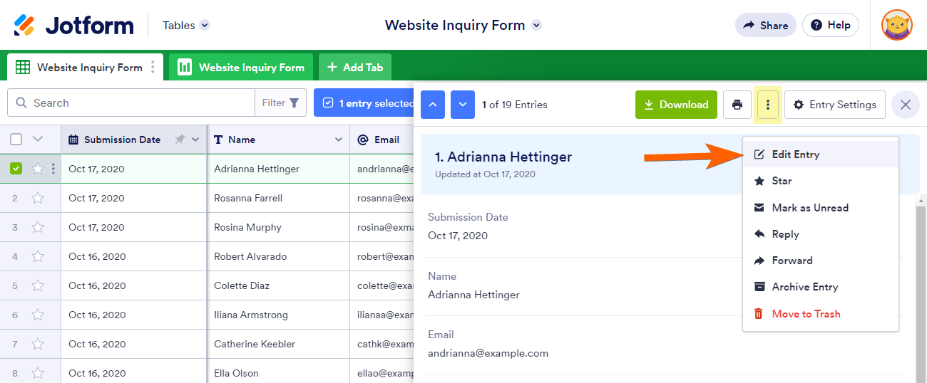 jotform-tables-edit-entry