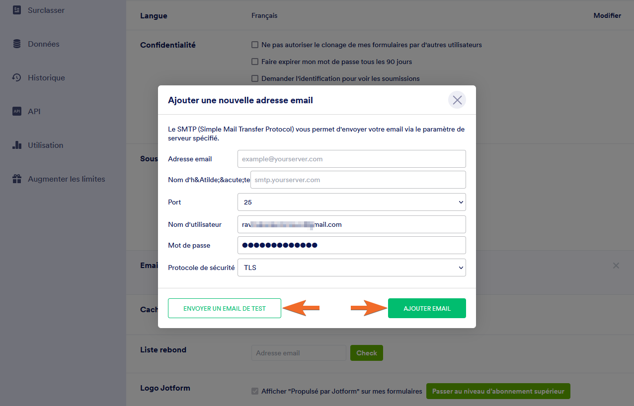 Comment configurer un serveur SMTP pour un formulaire Image-4