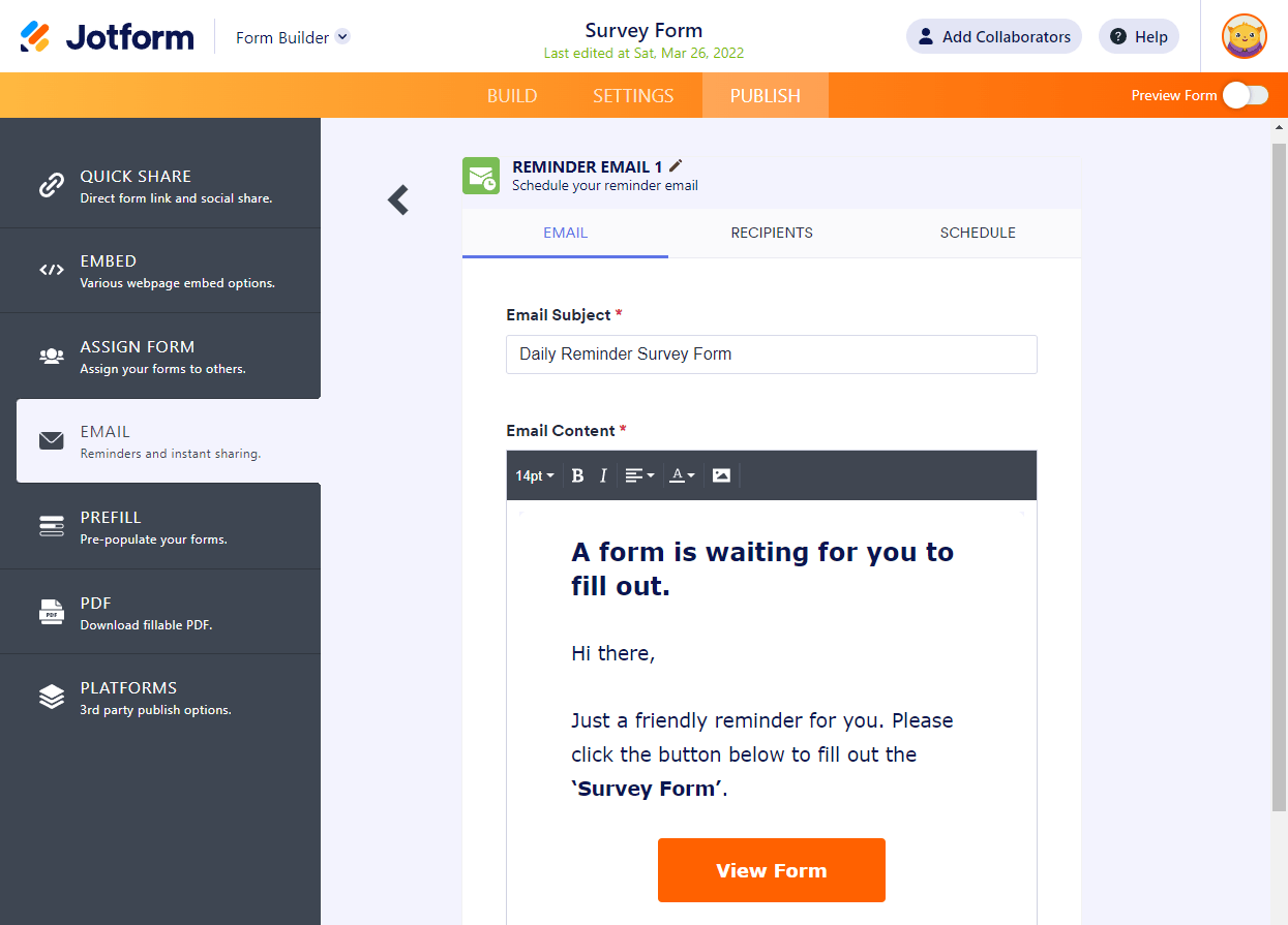 Cara Mengatur Email Pengingat untuk Formulir Anda Image-2