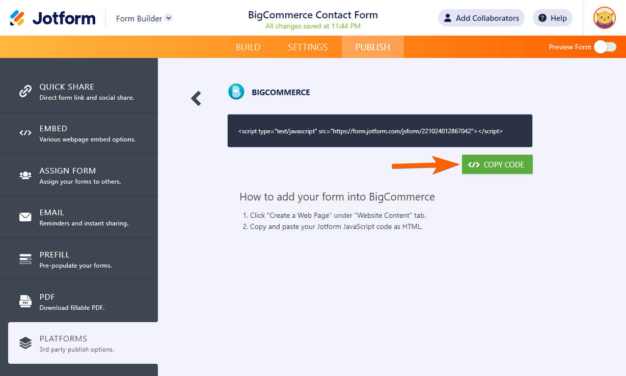 Menambahkan Formulir di BigCommerce Image-2