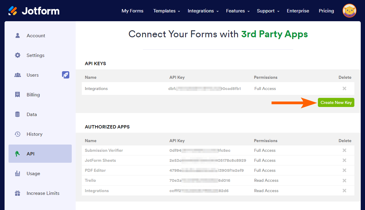 Cara Membuat Kunci API Jotform Image-2