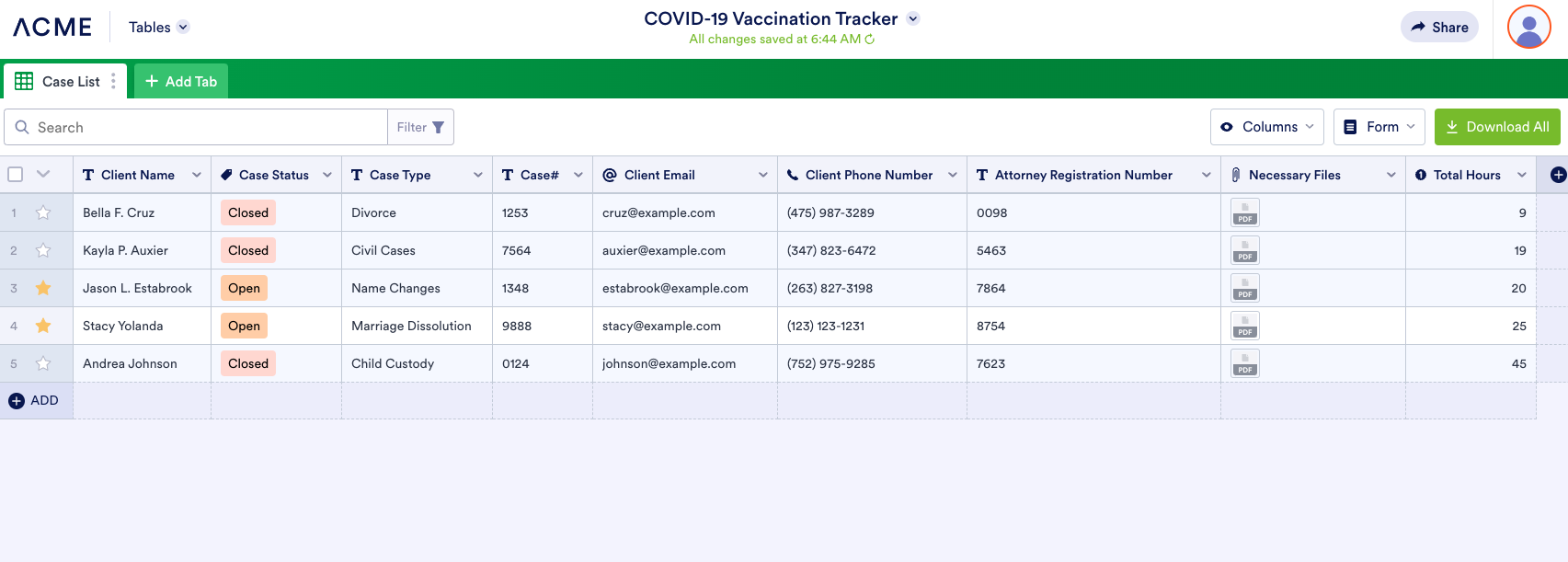 COVID-19 Vaccination tracker