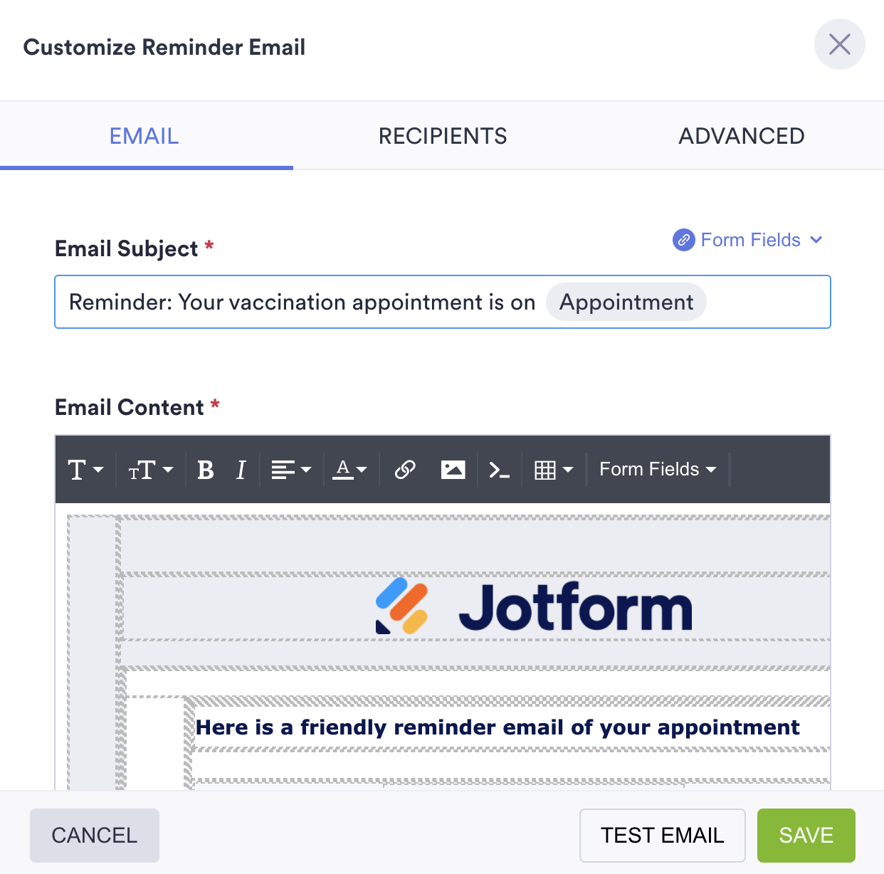 Schedule follow-up appointments and reminders with Jotform Image-23