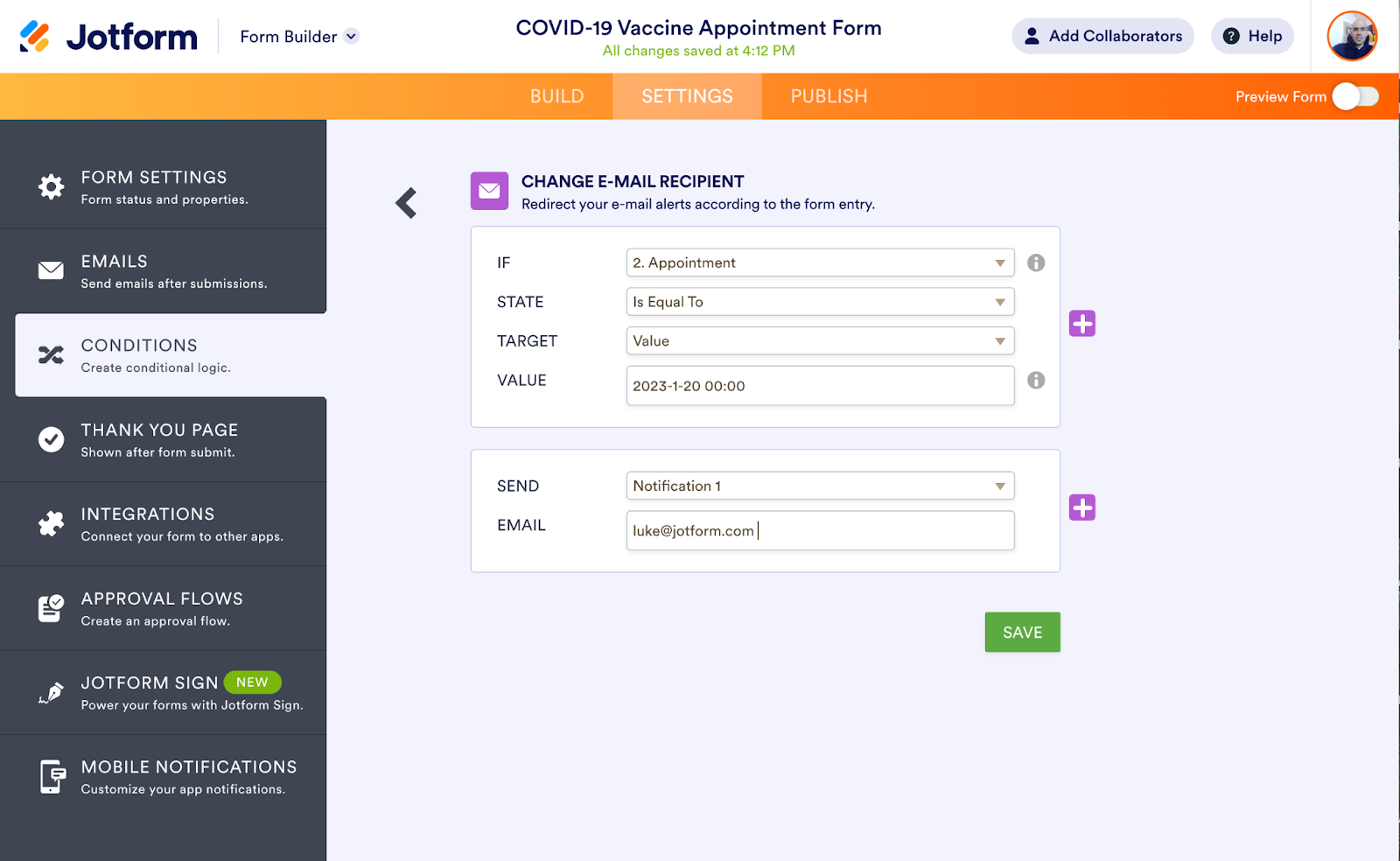 Schedule follow-up appointments and reminders with Jotform Image-19