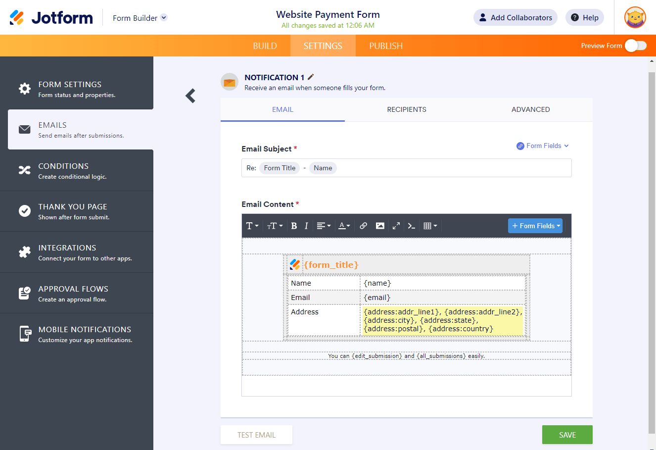 Cara Menghilangkan Header dari Bidang Alamat di Peringatan Email Image-6