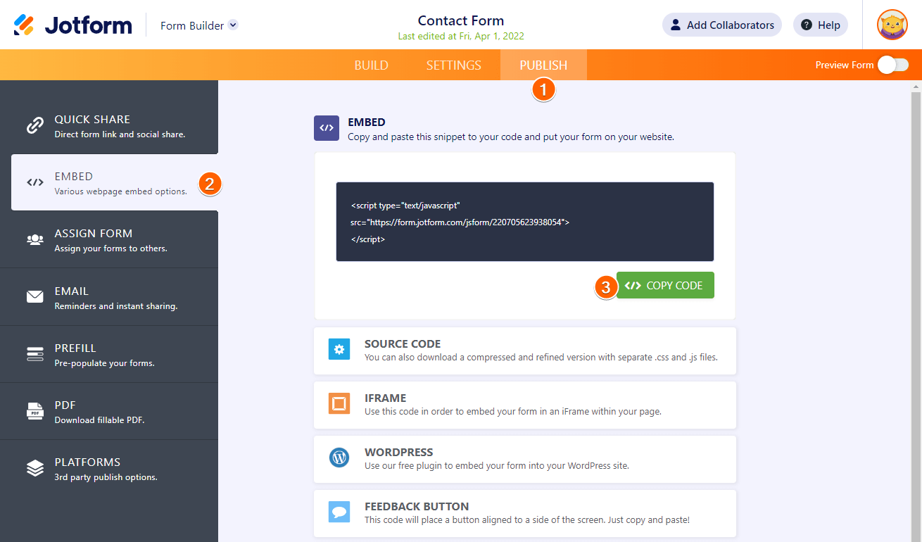 Menambahkan Formulir ke Weebly Image-1