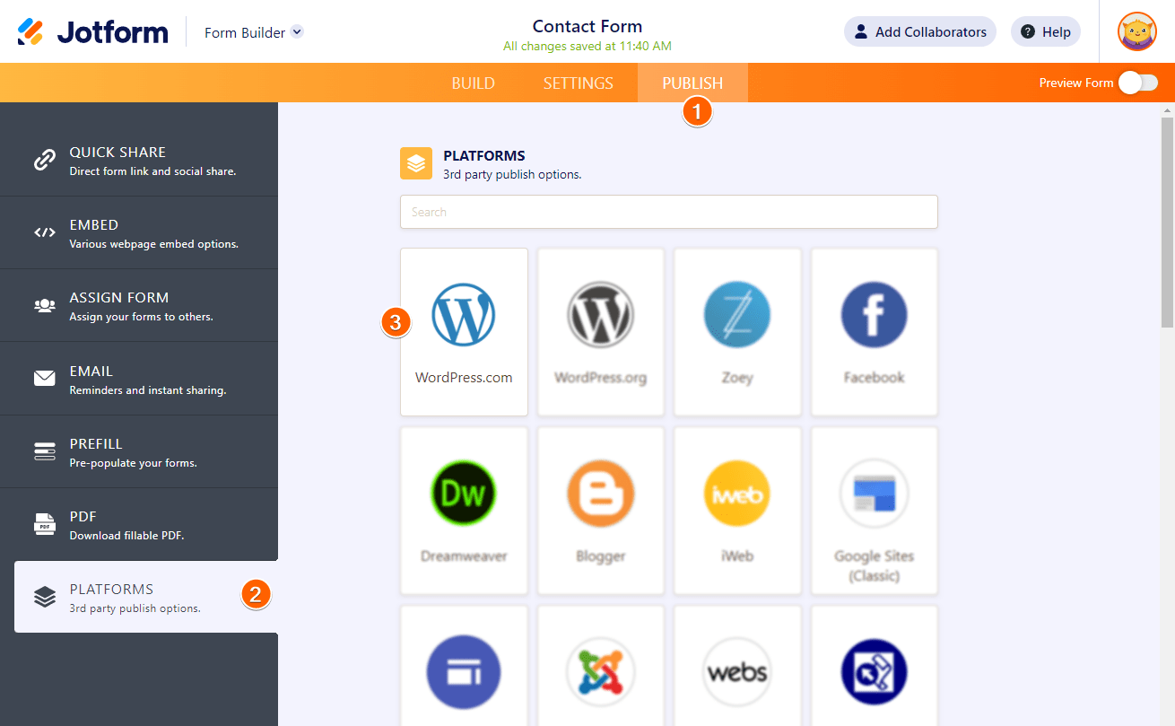 Cara Menyematkan Formulir ke WordPress
