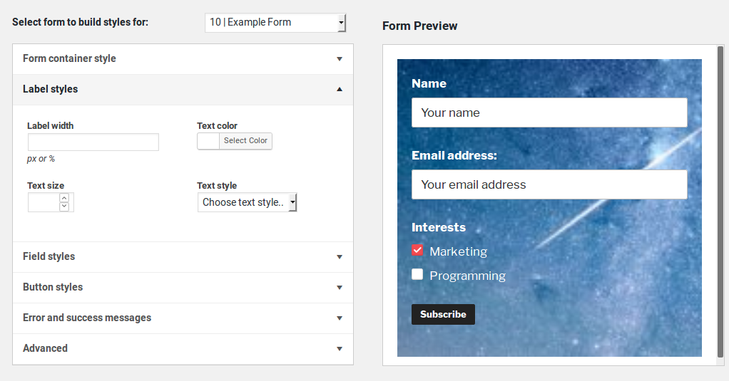 Image of Mailchimp for WordPress plug-in