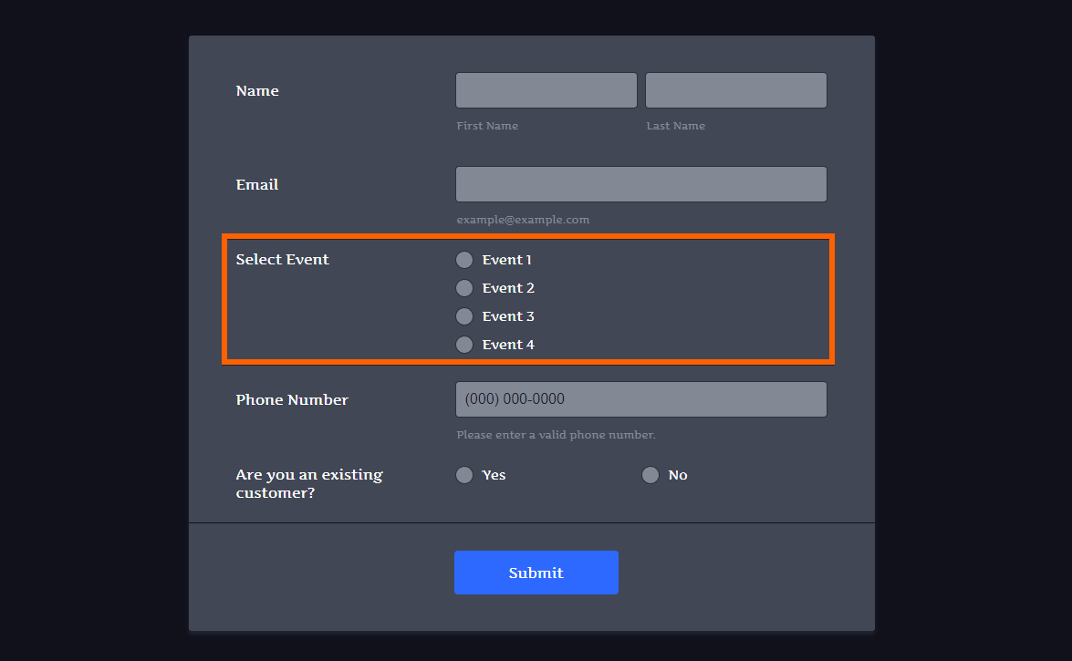 jotform-form-with-event-selector