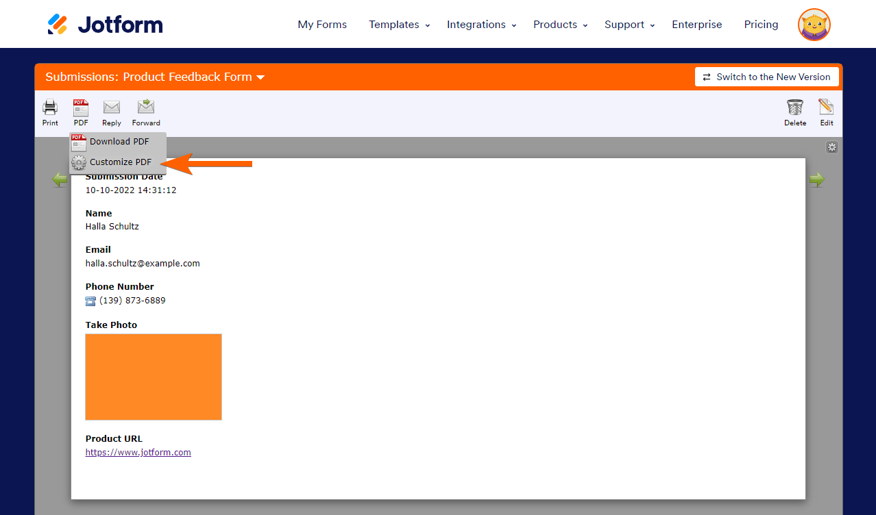 jotform-old-submissions-page-customize-pdf