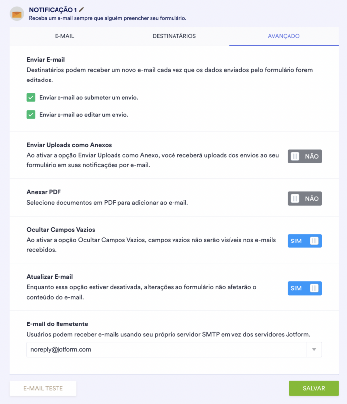 Configurando Notificações por E-mail Image-3