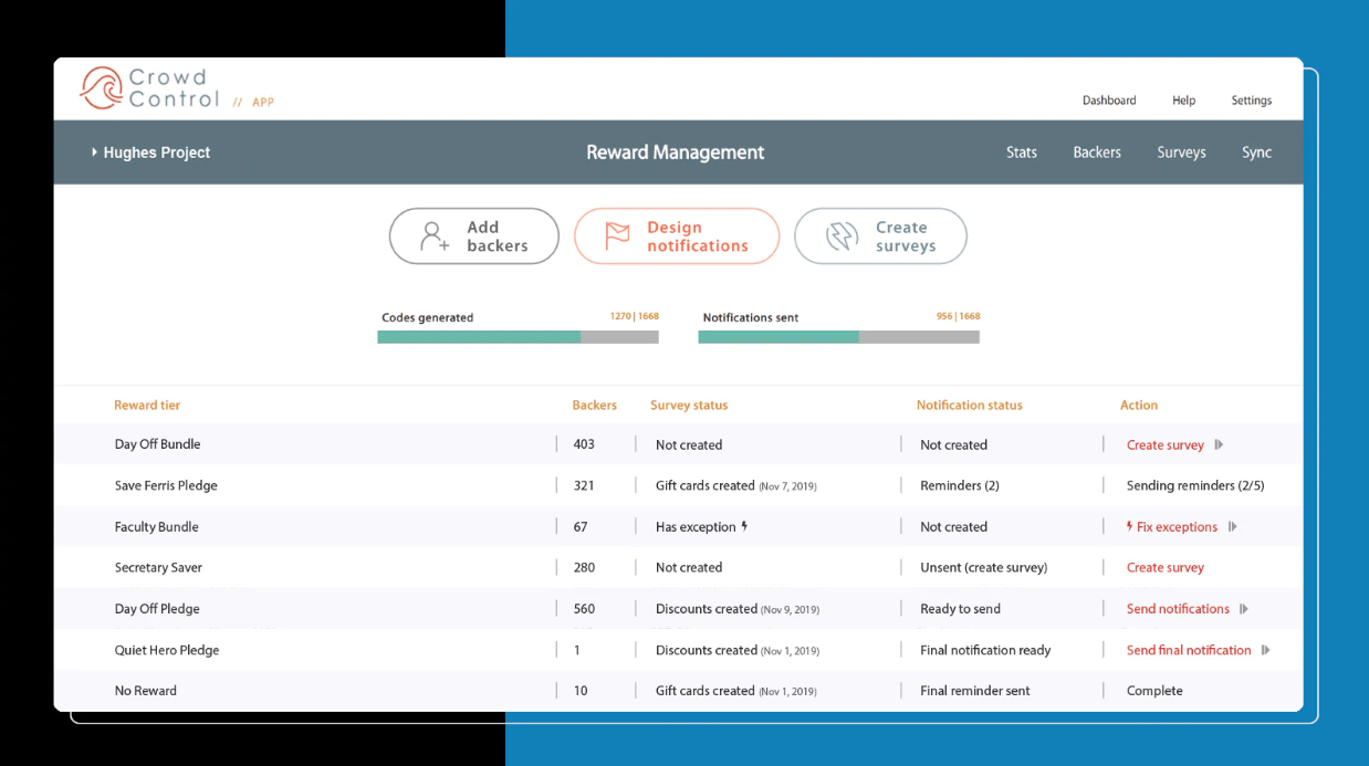 Crowd Control Pledge Manager