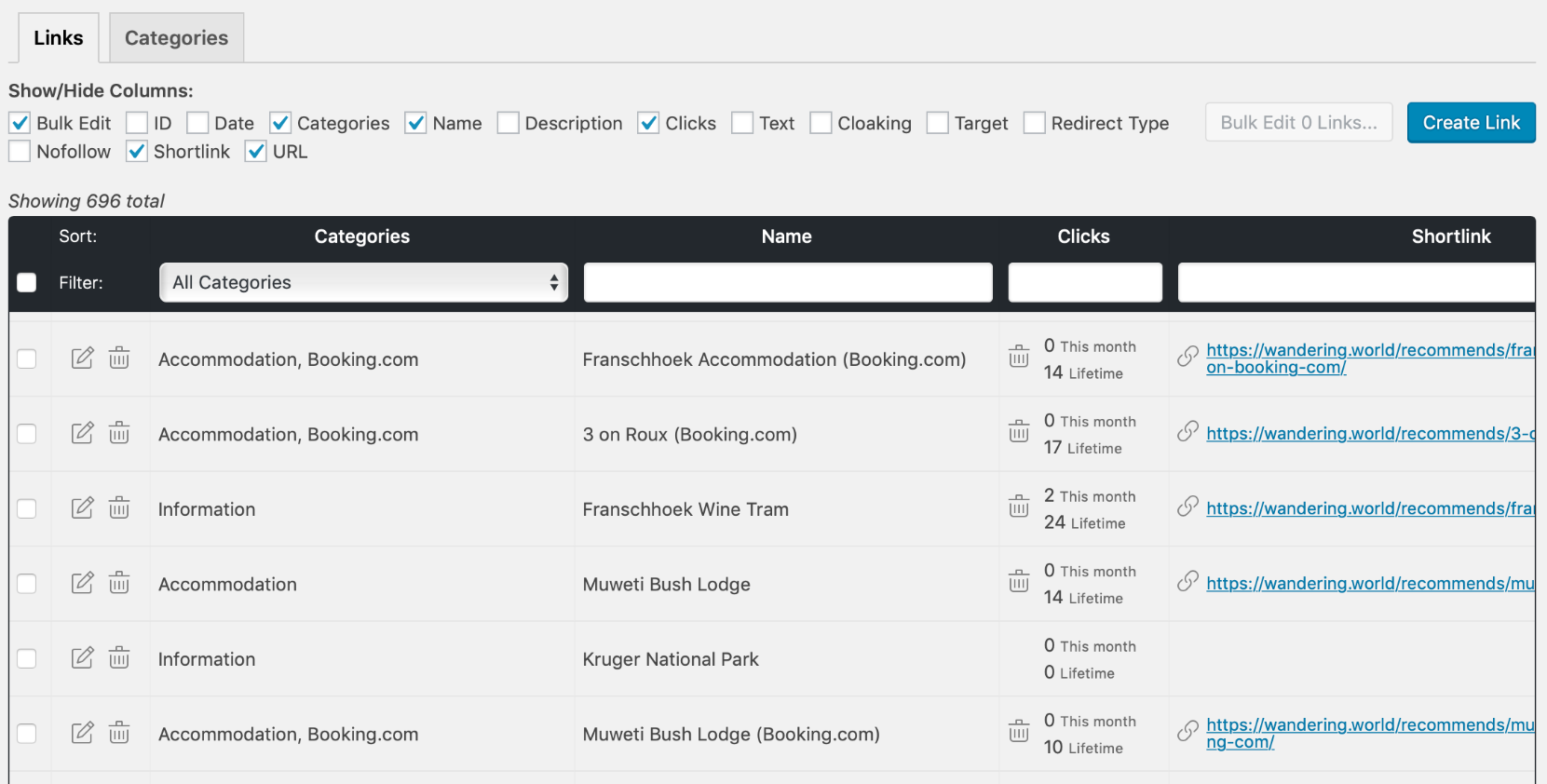 Easy Affiliate links