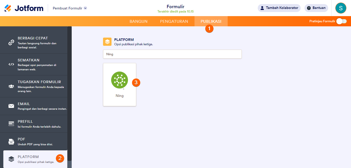 Cara Menambahkan Formulir di Ning Image-1