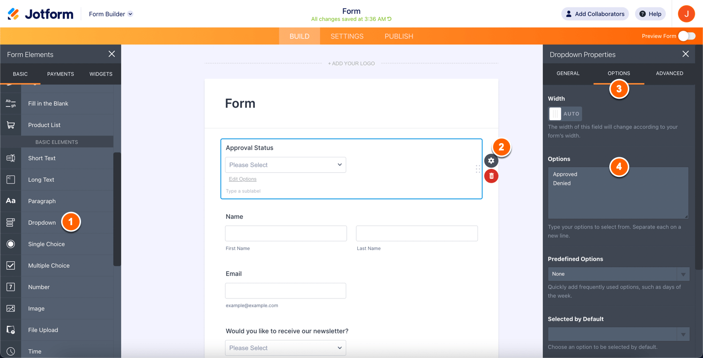 Cara Menetapkan Status ke Pengiriman Formulir Image-1