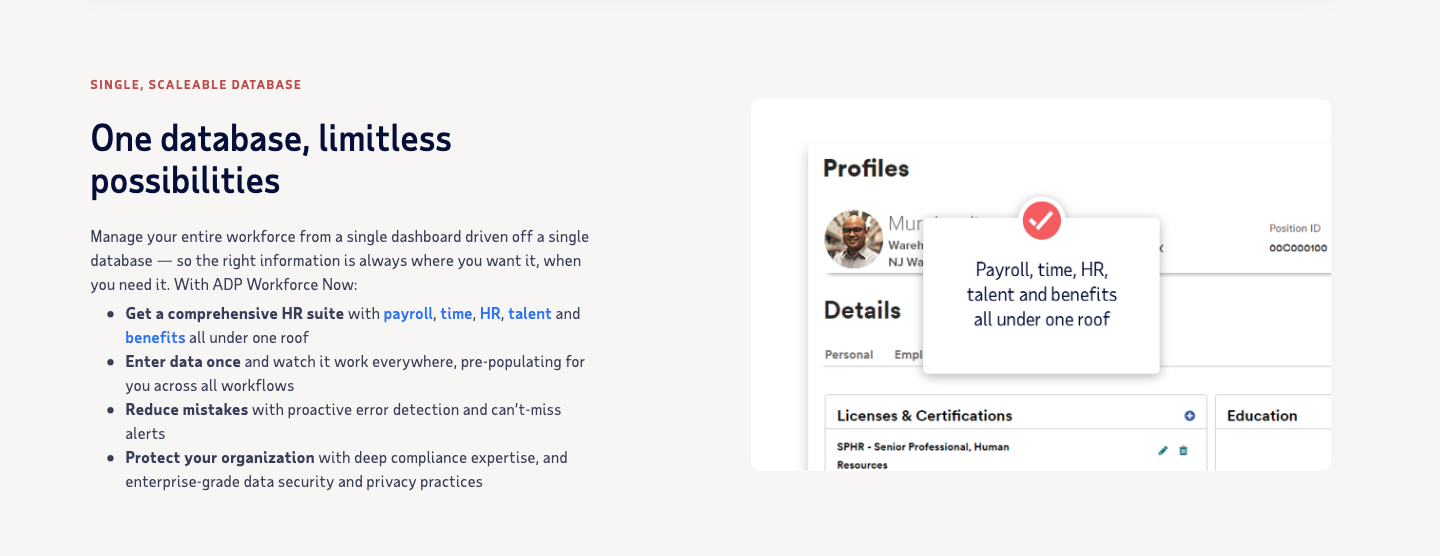 Image of ADP Workforce Now Platform