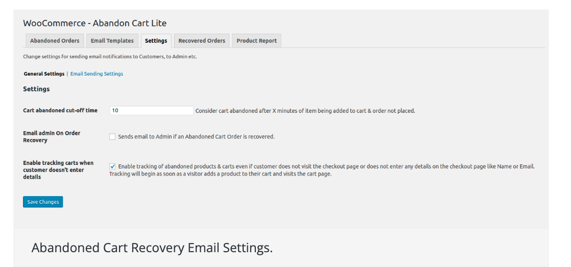 Image of Abandoned Cart Lite for WooCommerce Plug-in