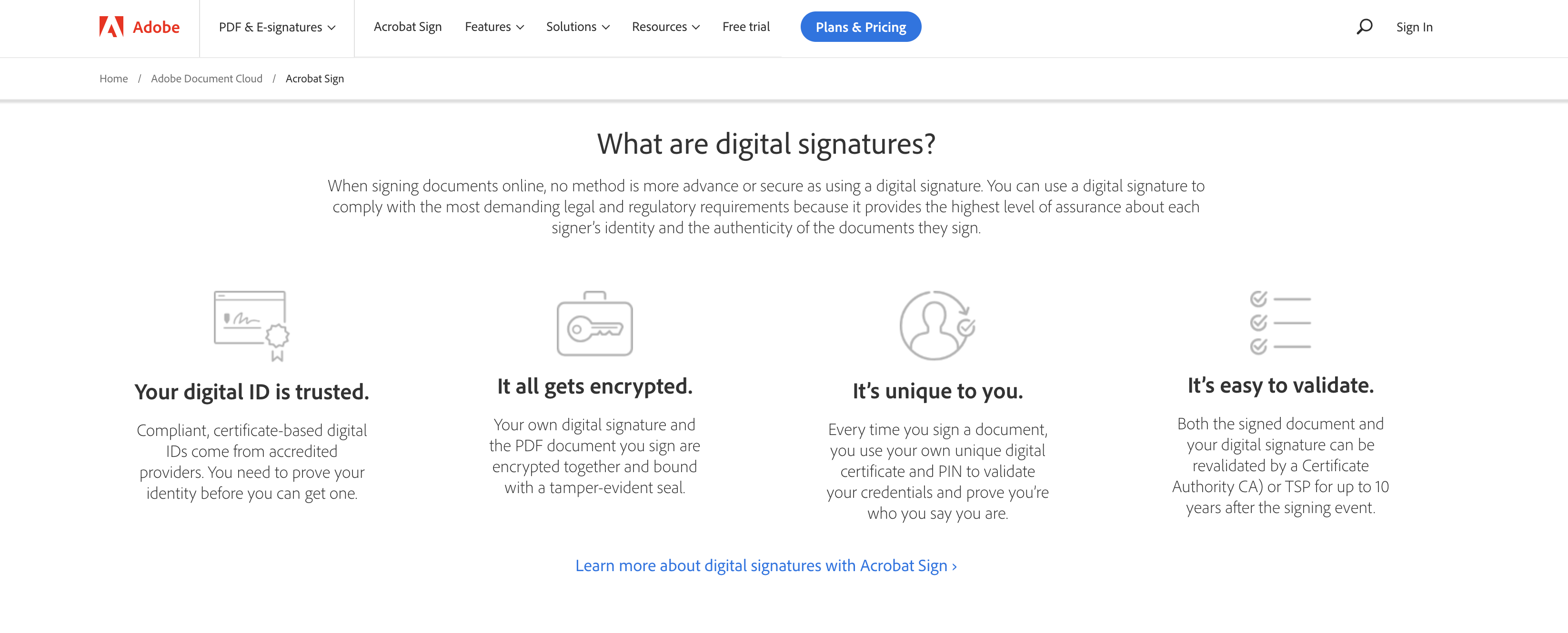 Image of Adobe Acrobat Sign