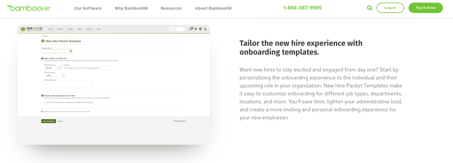 Image of BambooHR Platform