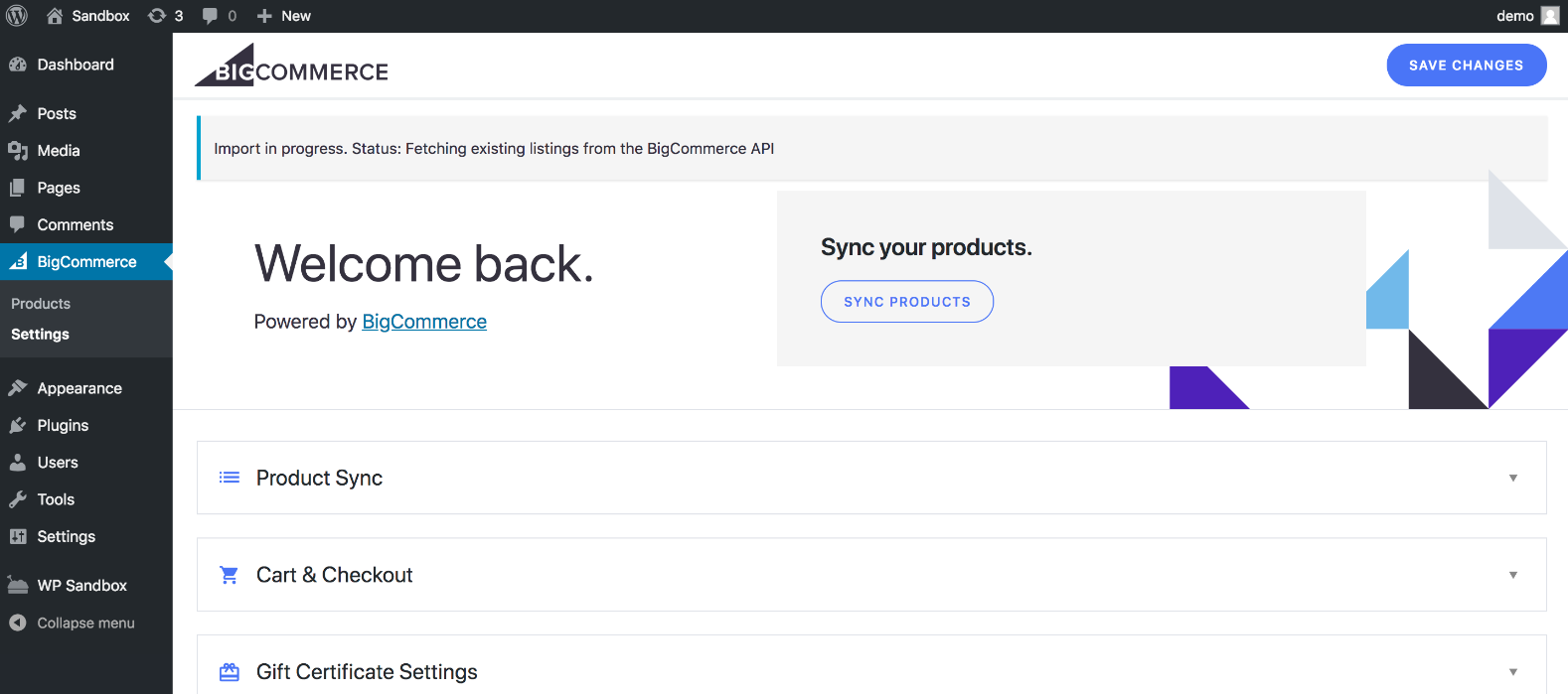 Image of BigCommerce for WordPress Plug-in